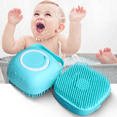thumbnail image 5 of Pet Dog Bath Brush Soft Silicone Dog Shampoo Brush, Brush Hair Fur Grooming Cleaning Brush Soft Shampoo Dispenser - blue, 5 of 5