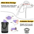 thumbnail image 6 of Sun Blocker Women's Safari Sun Hat with Neck Flap Large Brim Packable Summer Beach Fishing Cap, 6 of 6