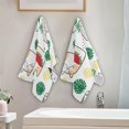 thumbnail image 3 of Kawaii Cute Cats Summer Hand Towels for Bathroom, Watercolor Palm Animals Kitchen Towel 2 PCS Ultra Soft and Highly Absorbent Decorative Fingertip Face Bath Towels for Spa & Hotel, 28.3"x 14.4", 3 of 4