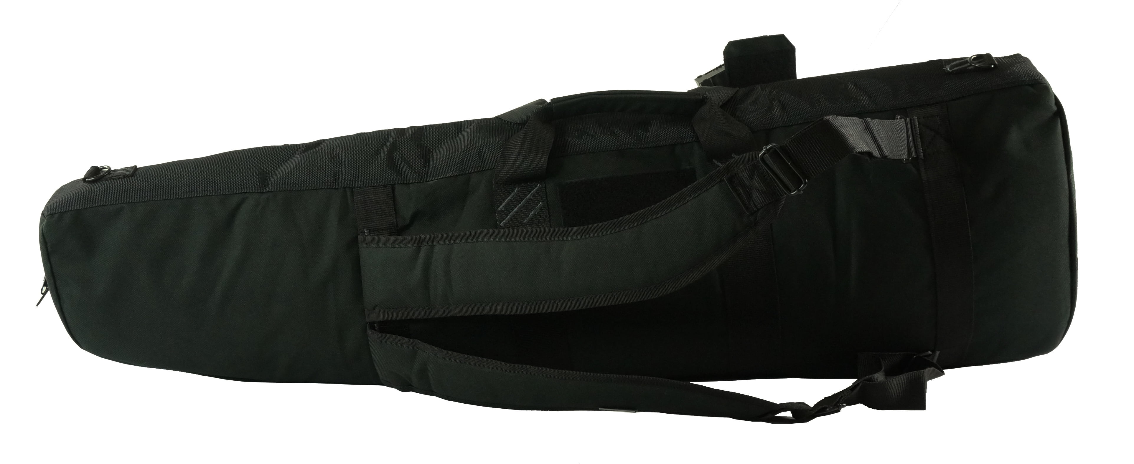 Heavy Duty Double Rifle Case High Quality Lockable Gun Soft Sided Cases Dual Padded Backpack Straps 4 Large Pouches Front Pockets Molle Black