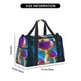 thumbnail image 3 of Easygdp Magic Mushrooms ,Fireflies Bolsa de Gimnasio, Bolsa de Viaje Duffel, Bolsa de Fin de Semana con Compartimentos, Bolsa de Mano para Noche, 3 of 7