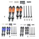 thumbnail image 5 of Vogacara Kit de amortiguadores delanteros y traseros para coche de control remoto, amortiguadores de aleación de aluminio de juguete para vehículo, Kits de construcción modelo Naranja Negro Vogacara FN009868-01, 5 of 6