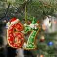 thumbnail image 6 of 67 Christmas Ornament, 67 Meme Ornament, 6 7 Ornaments for Christmas Tree Decorations, Home Office Party Supplies, Holiday Xmas Decorative Hanging Ornaments, for Grandkids, 6 of 7