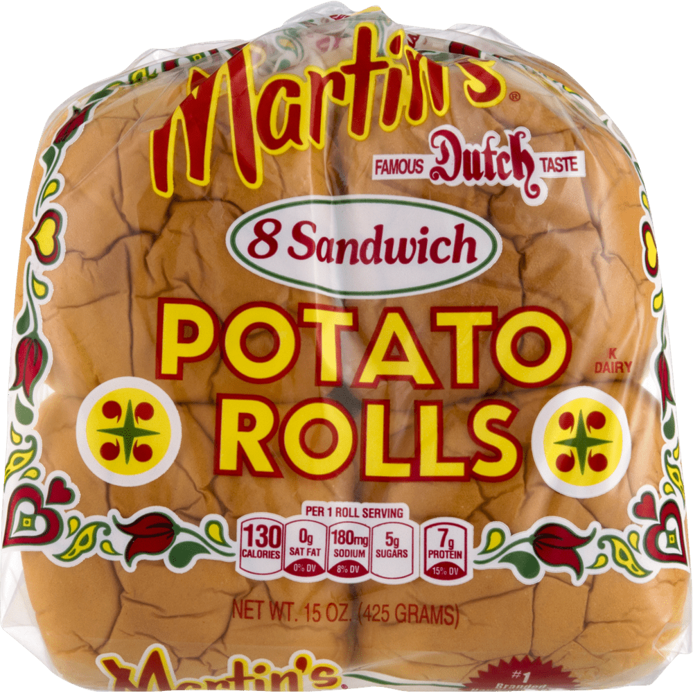 Martin's Potato Rolls 8 Sandwich Rolls (4 Bags)