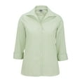 thumbnail image 1 of Edwards Blouse Légère en Popeline à Col Ouvert pour Femmes - Manches 3/4, 1 of 1