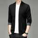 thumbnail image 3 of Chaqueta tipo cárdigan de punto de alta calidad para hombre, 3 of 5