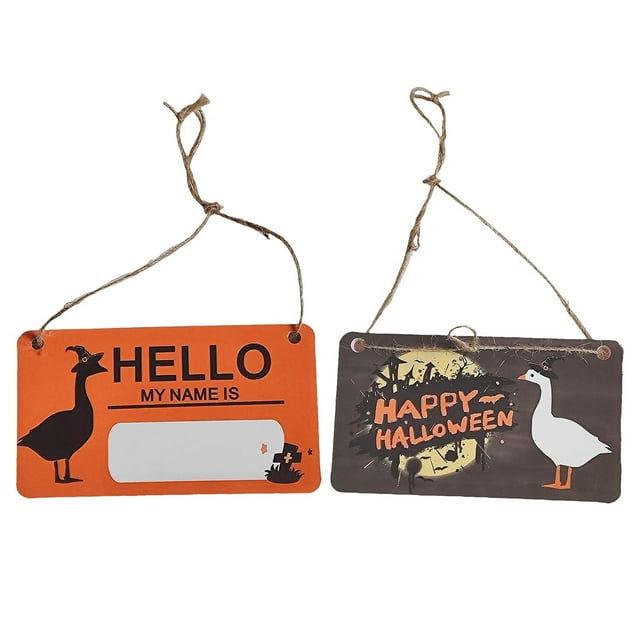 Halloween Porch Decoration With Hanging Tags On Both Sides For Patio Garden Home Decor