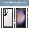 thumbnail image 2 of Clear Case for Samsung Galaxy S25 Ultra,Shockproof Hybrid Soft TPU Bumper Acrylic Non Yellowing Anti-Scratch Hard Acrylic Back Transparent Slim Phone Case Cover for Samsung Galaxy S25 Ultra,Black, 2 of 8