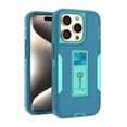 thumbnail image 6 of CoverON For Apple iPhone 15 Pro Phone Case, Military Grade Heavy Duty Full Body Kickstand Cover, Turquoise, 6 of 8