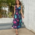 thumbnail image 5 of Flamingo Pattern Art Sleeveless Dress Women's Summer Suit Dresses for Women 2025 Luxury Party Dress, 5 of 7
