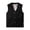 Black, variant on WIZUTIZ Men's Denim Vest Cotton Multi-Pocket V-Neck Button Front Sleeveless Lightweight Four Season Outdoor Tops Casual Workwear Vest