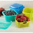 thumbnail image 4 of Hutzler 3-in-1 Berry Keeper Colander and Container, Keeps Berries Fresh Longer, 2 Pints, Purple, 4 of 5