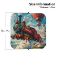 thumbnail image 2 of KLL Drink Coasters Set Square of 4,PU Leather Absorbent Coasters Set Decorative Coffee Cup Coasters Housewarming Gift for Home Decor-Beautiful Red Train Hot Air Balloon, 2 of 5