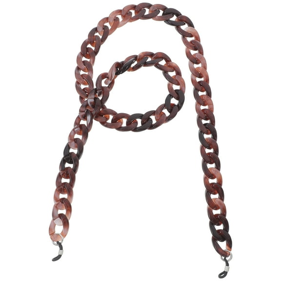 Supvox Glasses Chain 1Pack Acrylic Tortoise Shell Color Anti Lost for Women