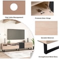 thumbnail image 6 of Modern TV Stand for 80'' TV with Double Storage Space, Media Console Table, Entertainment Center with Drop Down Door for Living Room, Bedroom, Home Theatre, 6 of 7