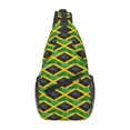 thumbnail image 6 of Crossbody Sling Backpack Jamaica Flag Travel Sport Hiking Chest Bag Daypack, 6 of 6