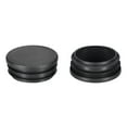 thumbnail image 1 of Uxcell 1.65" Tapa de extremo de tubo redondo de acero para muebles, cubiertas de tubo insertadas en negro PE 10 Pcs, 1 of 3