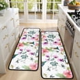 thumbnail image 4 of Kitchen Rugs Sets Of 2,Pioneer Flower Floral Print Pattern Anti Fatigue Kitchen Mat Rugs Non Slip Washable,Decorative Kitchen Floor Mats for Kitchen,Sink,Laundry,17"x47"+17"x47", 4 of 5
