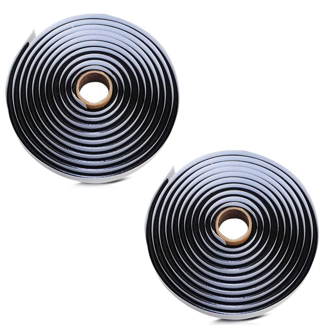 2pcs 15FT Butyl Rope Butyl Rubber Sealing Tape is Suitable for RV Headlight Window, Door Panel Windshield,2 x Butyl Rubber Sealant,black