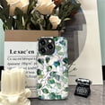 thumbnail image 6 of Punmada Compatible with iPhone 16 Pro Matte Case For Girl Boy Full Body Protective Hard Shell Esthetics Pattern Art Deco Stained Glass Spring Foliage, 6 of 7