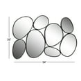 thumbnail image 3 of DecMode 54" x 35" Black Bubble Cluster Abstract Wall Mirror, 3 of 12