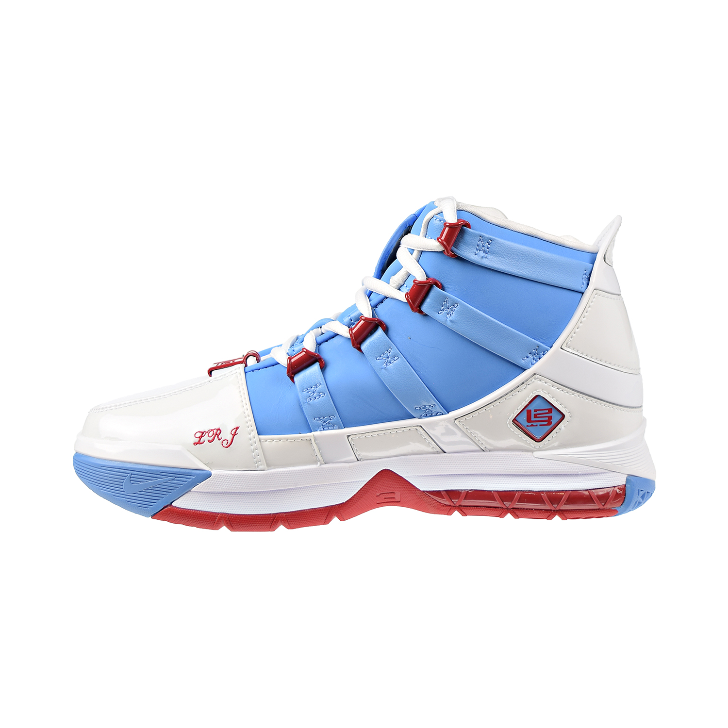 Nike Zoom Lebron III QS "Houston Oilers" Men's Shoes University Blue/Red ao2434-400 - image 4 of 6