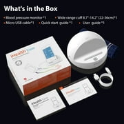 iHealth Ease Wireless Bluetooth Digital Upper Arm Blood Pressure Monitor Kit with Cuff, Battery