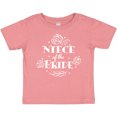 thumbnail image 3 of Inktastic Niece of the Bride Roses and Leaves Boys or Girls Baby T-Shirt, 3 of 5