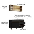 thumbnail image 4 of Madesa Gabinete de Cocina Integral Compacto 120 cm Reims Negro/Rústico 01, 4 of 10