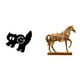 thumbnail image 1 of Reloj de pared acrílico con figura de caballo, sin , fácil de leer, para colgar. Estatua de animal de resina para estudio o dormitorio., 1 of 8