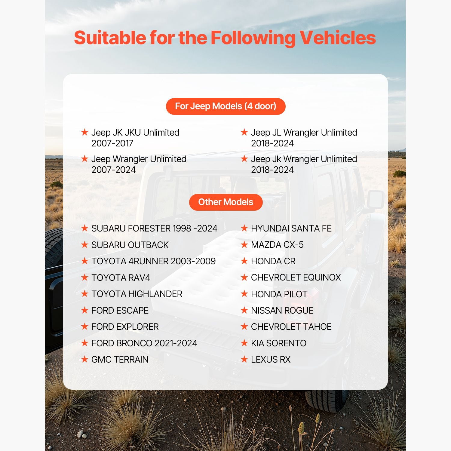 Car Air Mattress, Fits Toyota 4runner, Jeep Wrangler, Inflatable Car Camping Mattress, Flocking Thickened Blow Up Travel Beds, Durable Portable Sleeping Pad with Built in Pump, 2 Pillows, Gray