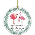 thumbnail image 4 of Dnzzs 3 Pack 2022 Our First Christmas as Mr. and Mrs. Ornament First Christmas Married Ornaments Wedding Gifts for Couple Christmas Tree Ornaments Hanging Decoration Newlywed Christmas Keepsake, 4 of 6