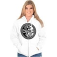 thumbnail image 3 of Dragon Yin Yang Style Symbol Balance Unisex Fleece Graphic Zip Up Hoodie Brisco Brands 4X, 3 of 5