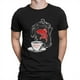 thumbnail image 1 of Camiseta de algodón vintage con estampado de "Un pez en la cafetera", de Twin Peaks, de manga corta y cuello redondo., 1 of 6