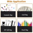 thumbnail image 4 of Bolsa de lona ZeediX negra, 24 paquetes, bolsa de cosméticos multiusos, 4 of 7