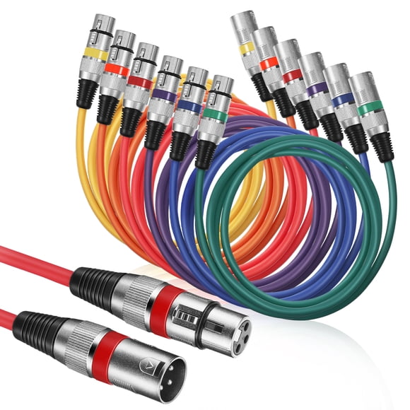 WORGEOUS 1 Juego de Cable de micrófono Cable de micrófono Xlr Cable de conexión Xlr Cable Xlr Cable de micrófono macho a hembra para altavoz