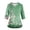 Green, variant on Scrubs for Women 3/4 Sleeve V Neck Top Nursing with Pocket Dressy Casual Nursing Uniforms