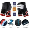 thumbnail image 3 of Sponeed Maillot de Cyclisme pour Homme à Manches Courtes Tenue de Vélo VTT Évacuation de l'Humidité Réfléchissant Ensembles Rouge TG, 3 of 5