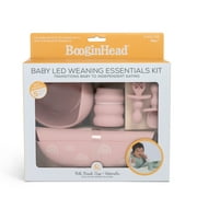 BooginHead 5-Piece Baby-Led Weaning Silicone Tableware, Infant Toddler Girls and Boys, Pink