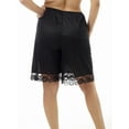 thumbnail image 4 of Underworks Nylon Pettipants 9-Inch Inseam Black 2X-Large, 4 of 5