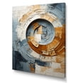 thumbnail image 2 of Designart "Vortex Of Timeless Turn In Blue And Gold" Abstract Spirals Wall Art Living Room, 2 of 7