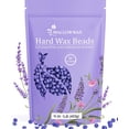 thumbnail image 1 of Mallowwax Perlas de cera dura Granos de cera para depilación Lavanda natural Sin tiras Cabello grueso específico - Ideal para bikini Piernas brasileñas Axilas Pecho 16 onzas, 1 of 1