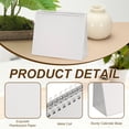 thumbnail image 3 of Uxcell 4 Pack Blank Desk Calendar Base, Flip Calendar Standing 8.3 x 6.7" Pearl Paper Small Desk Calendar for DIY Home Office Desktop Accessory Decor Monthly Planner, White, 3 of 6