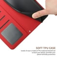 thumbnail image 4 of Ht03 For Xiaomi Redmi Note 13 4G Case Leather Imprinted Phone Wallet Cover With Hand Strap, 4 of 5