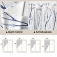 thumbnail image 5 of Navy Blue Branches Swag Curtains for Kitchen/Bedroom/Living Room, Modern Abstract Art Forest Silhouettes Scalloped Curtains 63 Inch Long, Window Swag Topper Curtains Valances 2 Panels Set 36"x63", 5 of 8