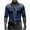 Navy, variant on CharmCyan Men’s Western Embroidered Long Sleeve Shirt, Classic Button Down Cowboy Style Top, Casual Slim Fit for Party & Daily Wear Black L