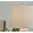 thumbnail image 3 of Signature Design by Ashley Afener Contemporary 25.75" Ceramic Table Lamp, Set of 2, Blue & Beige, 3 of 5