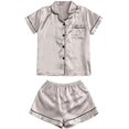 thumbnail image 3 of Pyjama 2 Pcs en Satin à Manches Courtes pour Femmes, 3 of 6