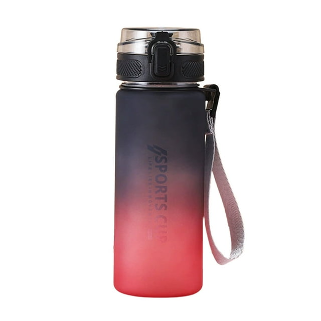 Plastic Cups with Lids,Gradient Color Large Capacity Plastic Water Cup, Student Straight Drinking Sports Bottle for Men Women
