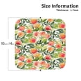 thumbnail image 2 of Yiaed Fruits Peach1 Print Leather Coasters for Drinks - Cup Coasters Coffee Table Kitchen Table Bar, Home & Office Gifts Handmade Drink Coasters-Square, 2 of 6
